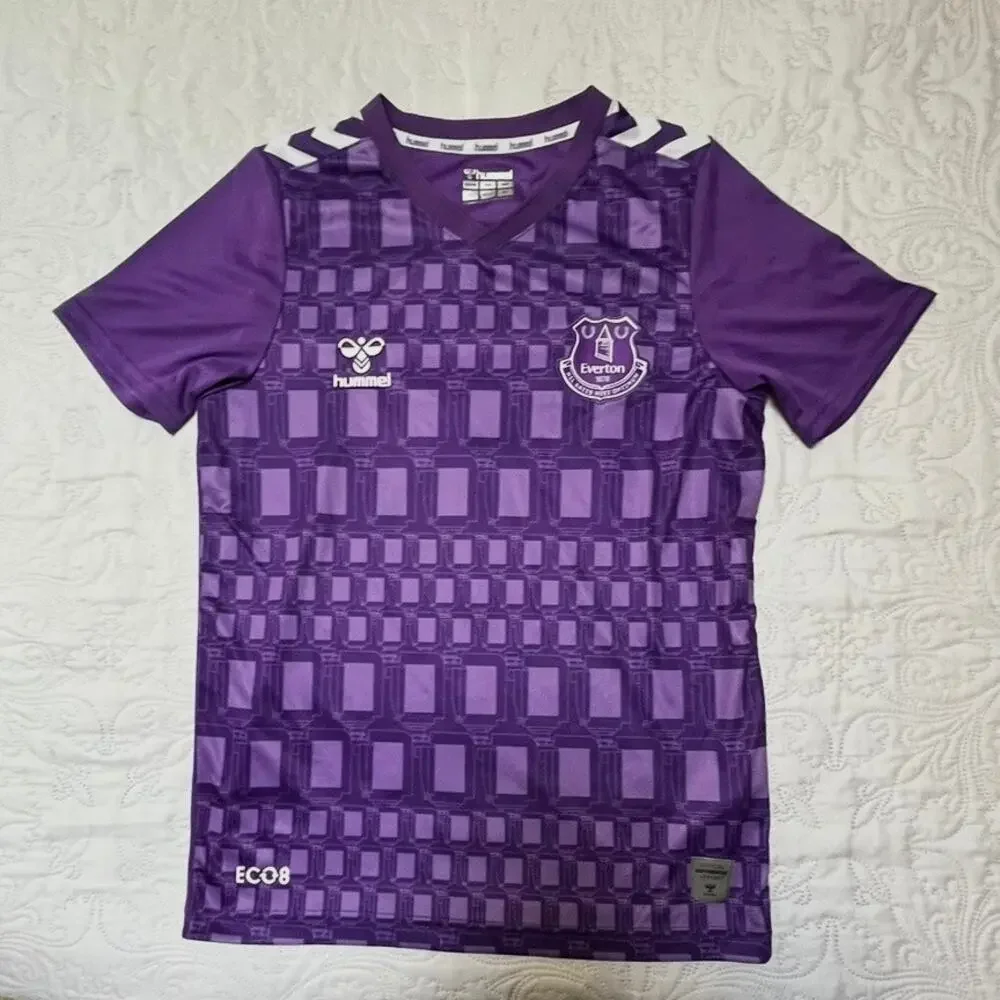 NWT Hummel Everton Soccer Jersey Kit Size Youth 8-12